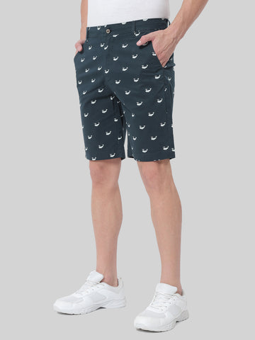 HB-7007E-WHALE  Across The Pond Men's Whale Printed Cotton Shorts