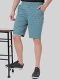 HB-7007C-Anchor  Across The Pond Men's Anchor Printed Cotton Shorts