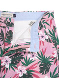 HB-7001222 Across The Pond Men's PINK TROPICAL printed cotton shorts