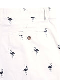 HB-7007H-Flamingo Across The Pond Men's Flamingo Printed Cotton Shorts