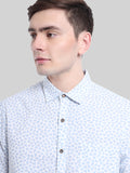 ATP-2129222-Floral half sleeve shirt