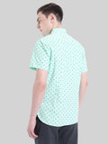 ATP-2127222 MENS S/S PRINTED SHIRT 100% COTTON PEACHED POPLIN