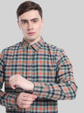 LONG SLEEVE BRUSHED FLANNEL SHIRT WITH SHERPA