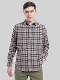 LONG SLEEVE BRUSHED FLANNEL SHIRT WITH SHERPA