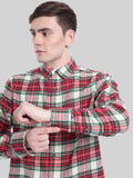 LONG SLEEVE BRUSHED FLANNEL SHIRT WITH SHERPA