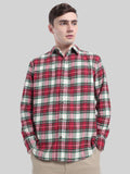 LONG SLEEVE BRUSHED FLANNEL SHIRT WITH SHERPA