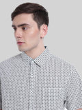 ATP-2130222 MENS S/S PRINTED SHIRT 100% COTTON PEACHED POPLIN