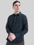 LONG SLEEVE BRUSHED FLANNEL SHIRT WITH SHERPA