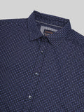 GO-L2123222 MENS L/S PRINTED SHIRT WITH CONTRAST FABRIC (CRISPY)
