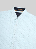 ATP-2132222 MENS S/S PRINTED SHIRT 100% COTTON PEACHED POPLIN