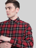 LONG SLEEVE BRUSHED FLANNEL SHIRT WITH SHERPA