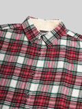 LONG SLEEVE BRUSHED FLANNEL SHIRT WITH SHERPA