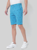 HB-7007M-Hook  Across The Pond Men's Hook Printed Cotton Shorts