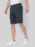 HB-7007M-Hook  Across The Pond Men's Hook Printed Cotton Shorts