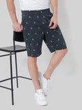 HB-7007M-Hook  Across The Pond Men's Hook Printed Cotton Shorts