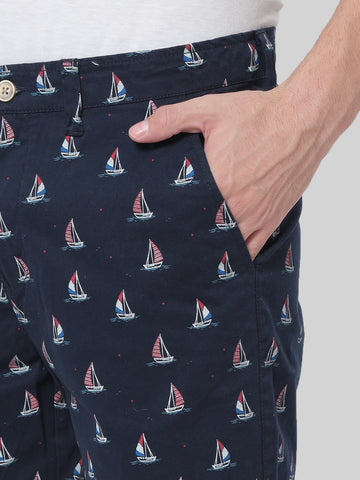 HB-7046 Across The Pond Men's 4th OF JULY printed cotton shorts