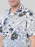 ATP-2408122 MENS S/S PRINTED RAYON CAMP SHIRT 100% RAYON