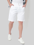 HB-7028 Across The Pond Men's Polka Dot Printed Cotton Shorts