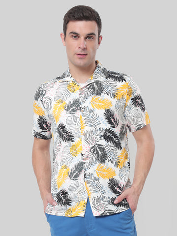 ATP-2409122 MENS S/S PRINTED RAYON CAMP SHIRT 100% RAYON